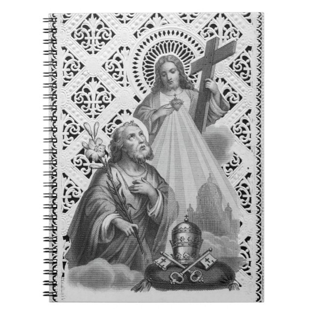 Cuaderno San José, Símbolos papales y SHJ (detalle; LT 02) (Frente)