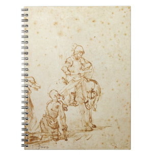 Cuaderno San Martín y el mendigo (pluma y tinta en el