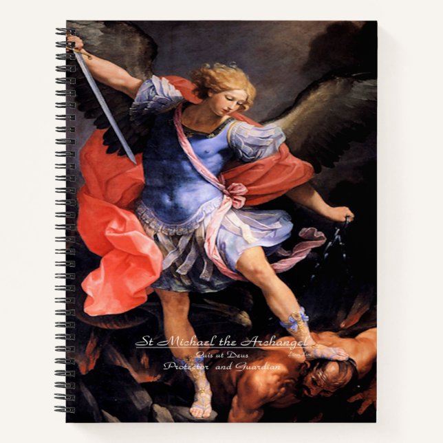 Cuaderno San Miguel el Arcángel con la oración (Anverso)