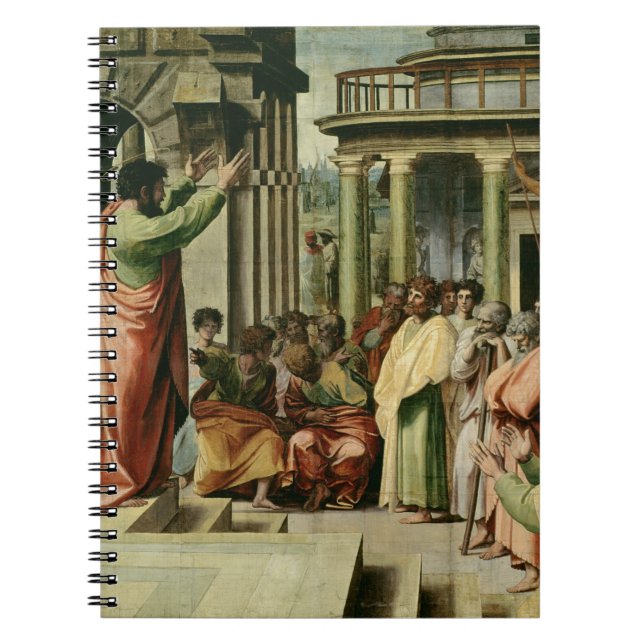 Cuaderno San Pablo que predica en Atenas (dibujo animado (Frente)