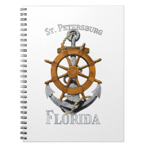 Cuaderno San Petersburgo Florida Vacation Nautical Anchor S