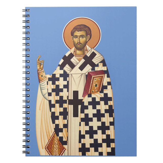Cuaderno San Timoteo de Éfeso Arte Ortodoxo Tradicional (Frente)