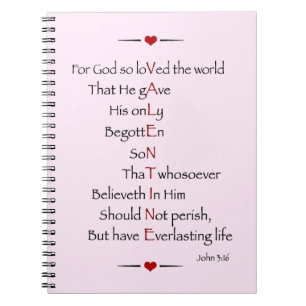 Cuaderno SAN VALENTÍN - Porque Dios Amó Tanto al Mundo