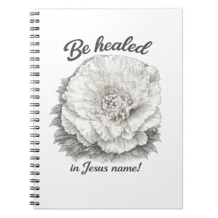 Cuaderno Sana en el Nombre de Jesús Floral Vintage Cristian