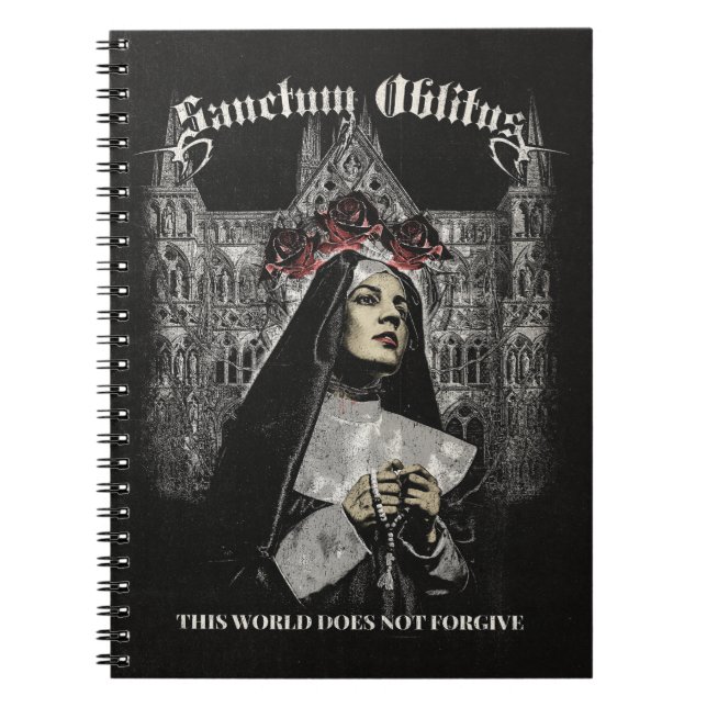Cuaderno Sanctum Oblitus - Diseño de Calzado Gótico (Frente)