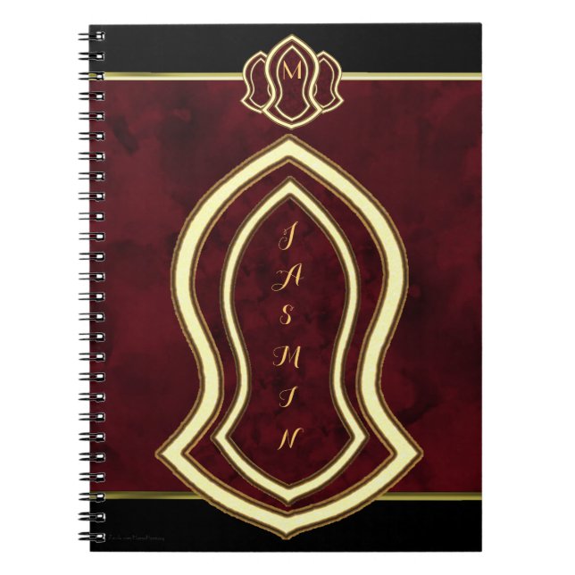 Cuaderno Sandal Del Mármol Y Oro Del Profeta (Rojo) (Frente)