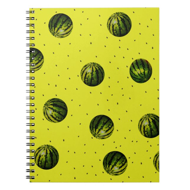 Cuaderno sandía amarilla con semillas (Frente)