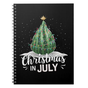 Cuaderno Sandía Árbol de Navidad Navidad en Julio Verano