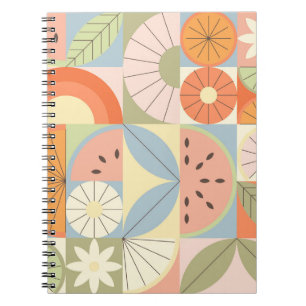 Cuaderno Sandía de cítricos de verano: Resumen de la placa