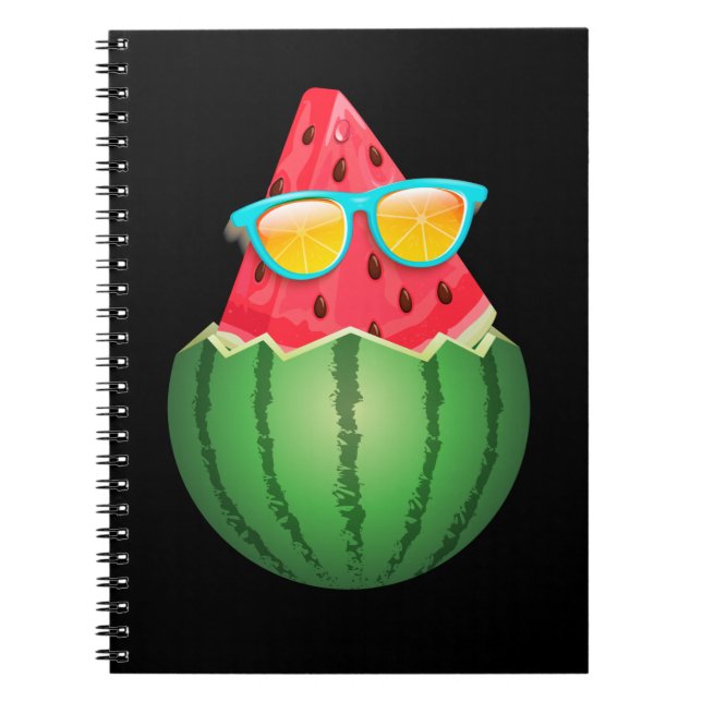 Cuaderno sandía Guay con gafas de sol verano (Frente)