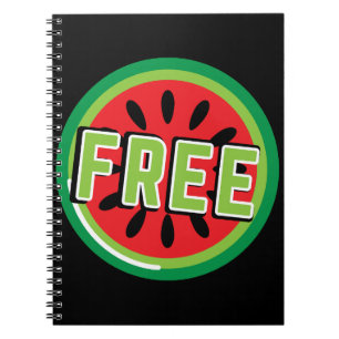 Cuaderno sandía Palestina libre- Libertad para los palestin