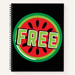 Cuaderno sandía Palestina libre- Libertad para los palestin