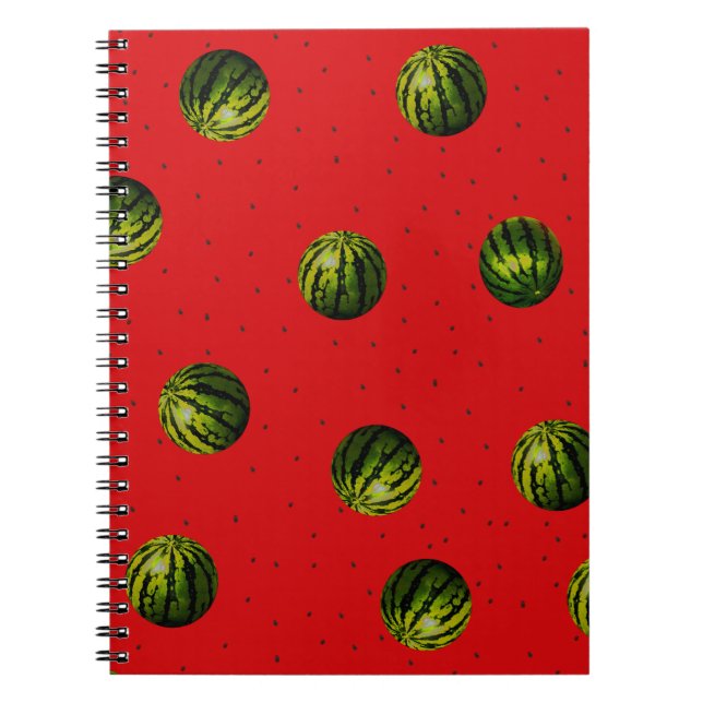 Cuaderno sandía roja y semillas (Frente)
