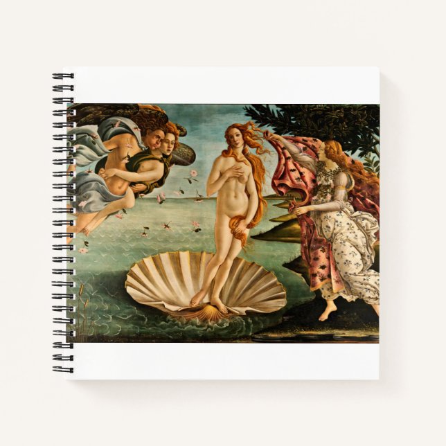 Cuaderno Sandro Botticelli - El Nacimiento De Venus (Anverso)