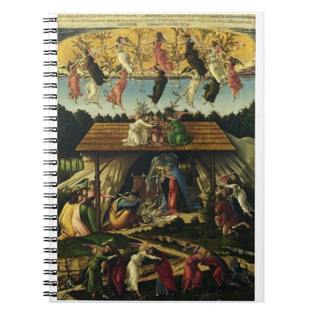 Cuaderno Sandro Botticelli - El Nacimiento Místico – Arte F (Frente)