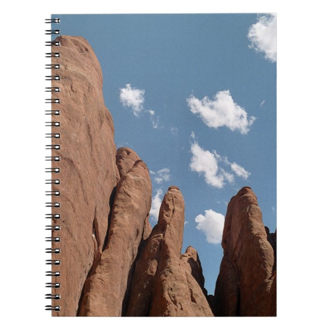 Cuaderno Sandstone Fins Fotografía del Desierto de Utah (Frente)