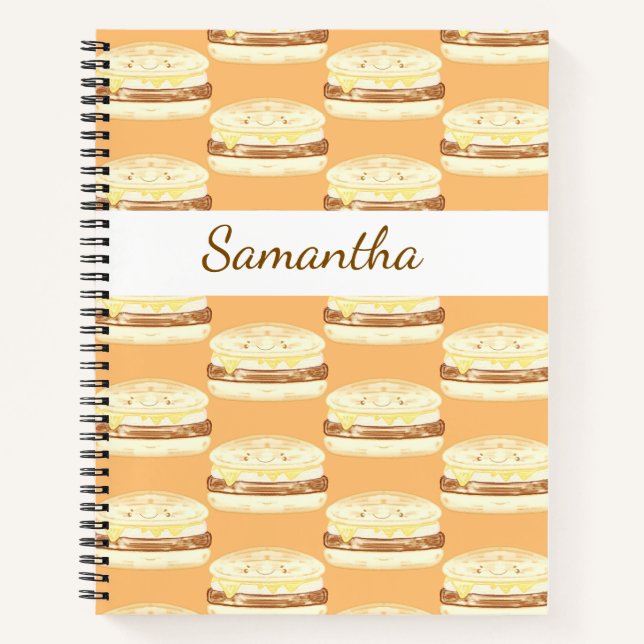 Cuaderno Sandwich De Salchicha, Huevo Y Queso (Anverso)