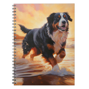 Cuaderno Sandy vierte Perro de Montaña Bernés en la puesta