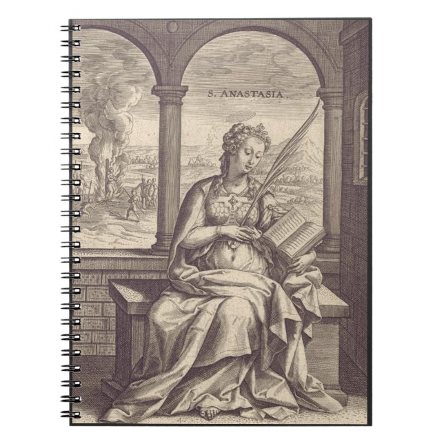 Cuaderno Santa Anastasia, santa cristiana y mártir (Frente)