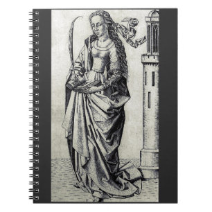 Cuaderno Santa Bárbara de la Torre Arte Gráfico Sagrado