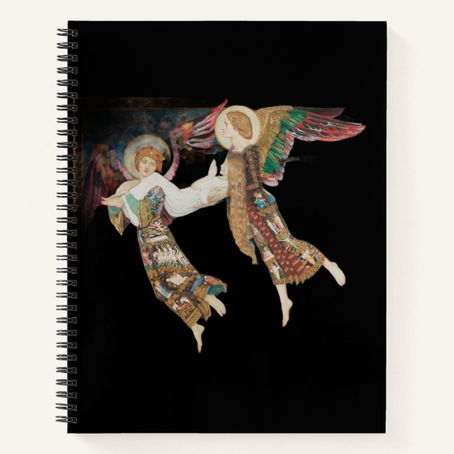Cuaderno Santa Brígida siendo llevada por ángeles (Anverso)