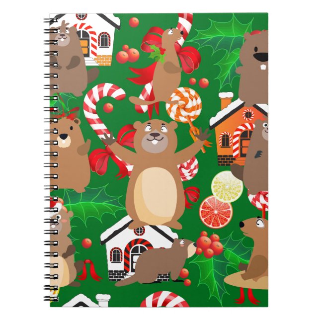 Cuaderno Santa christmas gopher (Frente)