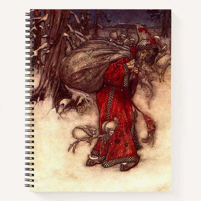 Cuaderno Santa Claus Arthur Rackham (Anverso)