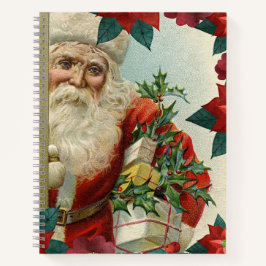 Cuaderno Santa Claus bringing gifts and presents