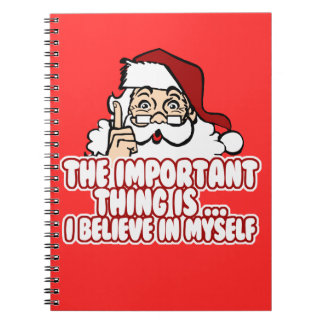 Cuaderno Santa Claus cree en sí mismo