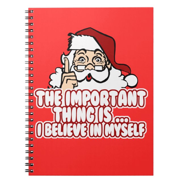 Cuaderno Santa Claus cree en sí mismo (Frente)