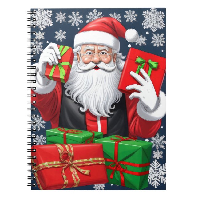 Cuaderno Santa Claus Entreging Presents (Frente)