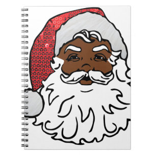 Cuaderno santa claus negro