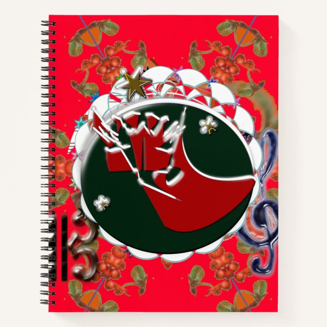 Cuaderno Santa Claus Sock Red (Anverso)