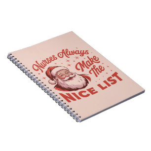 Cuaderno Santa Claus Vintage de Navidad Las Enfermeras Hace