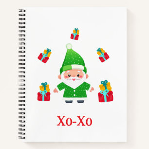 Cuaderno Santa divertido