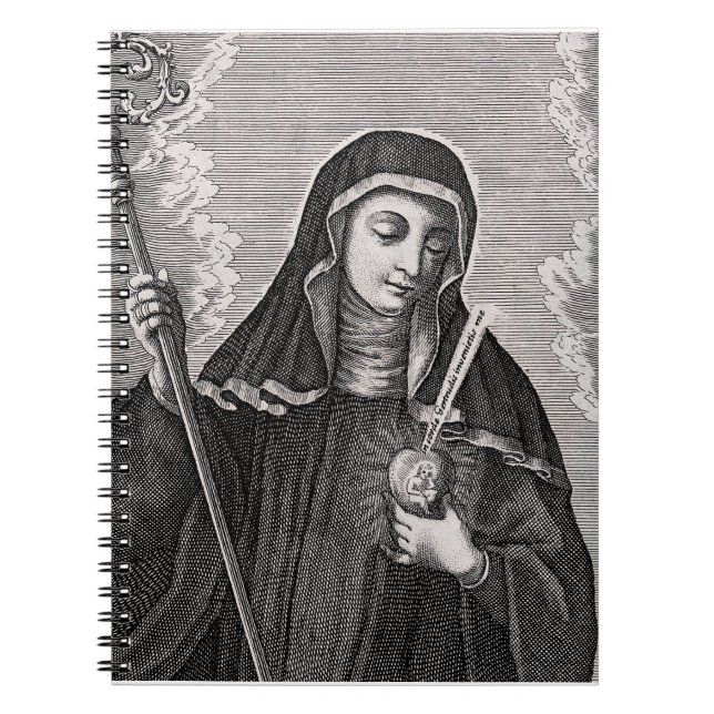 Cuaderno Santa Gertrudis la Grande mística benedictina alem (Frente)