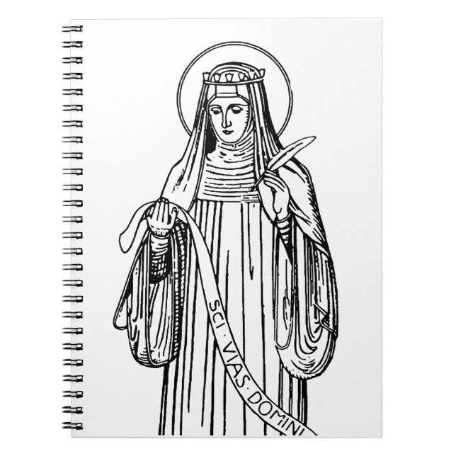Cuaderno Santa Hildegarda de Bingen Mística Medieval (Frente)