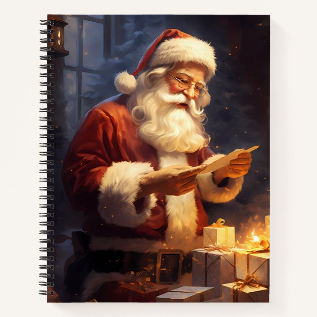 Cuaderno Santa leyendo una carta (Anverso)