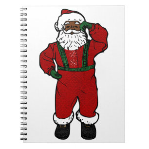 Cuaderno santa negra de terciopelo rojo
