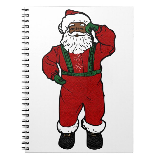 Cuaderno santa negra de terciopelo rojo (Frente)