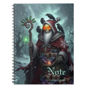 Cuaderno Santa Oscura de las sombras - Esqueleto de Navidad