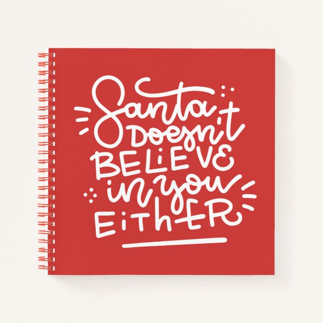 Cuaderno Santa tampoco cree en ti (Anverso)