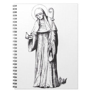 Cuaderno Santa Walpurga misionera medieval anglosajona