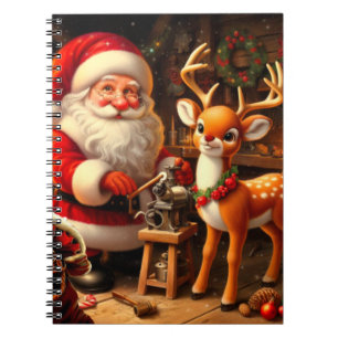 Cuaderno Santa y reno