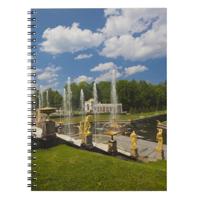 Cuaderno Santiago de Petersburgo, fuentes de la Gran Cascad (Frente)