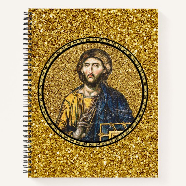 Cuaderno Santo Jesús Cristo Icono Ortodoxo (Anverso)