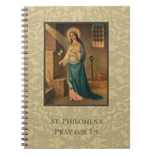 Cuaderno Santo potente del St. Philomena con dios