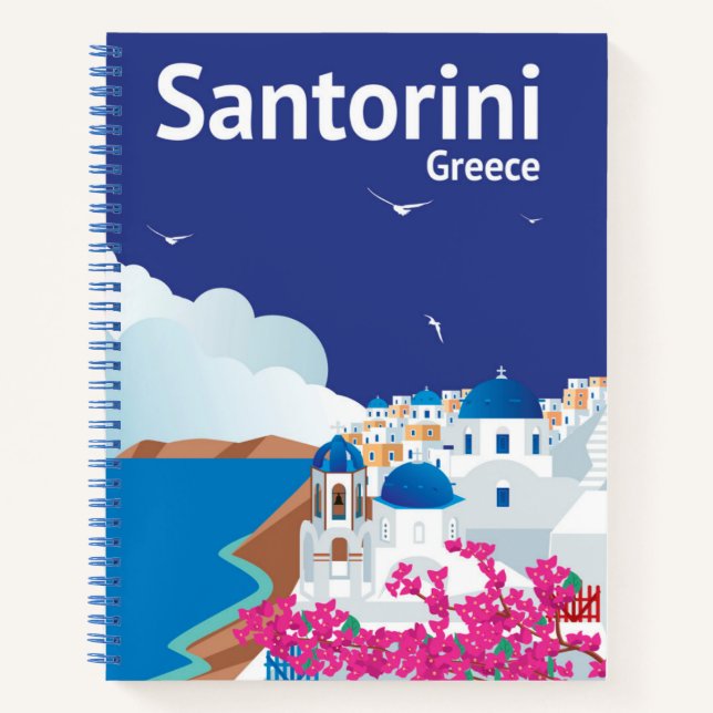 Cuaderno Santorini Grecia (Anverso)