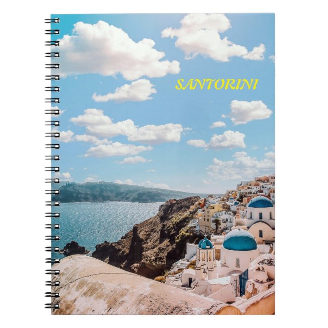 Cuaderno Santorini, Grecia Beach House (Frente)