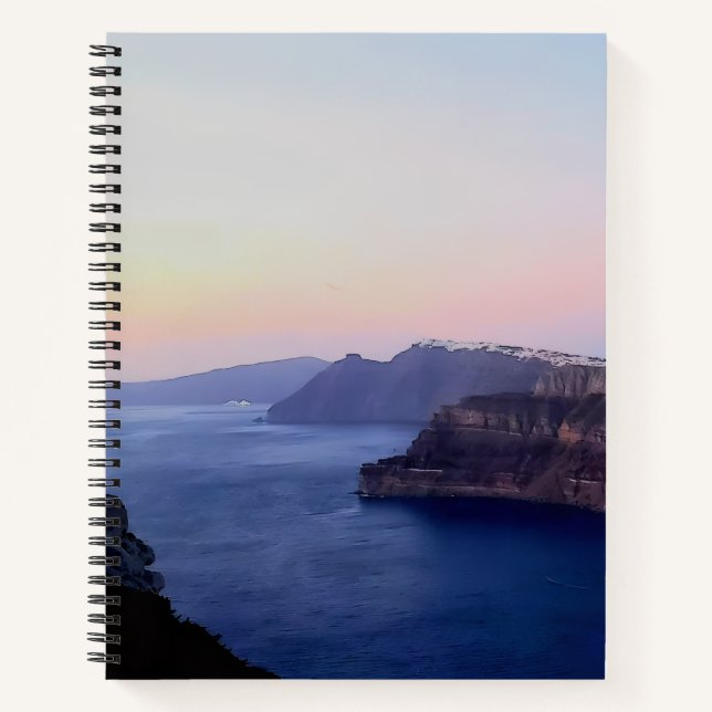 Cuaderno Santorini Greece Spiral Notebook (Anverso)